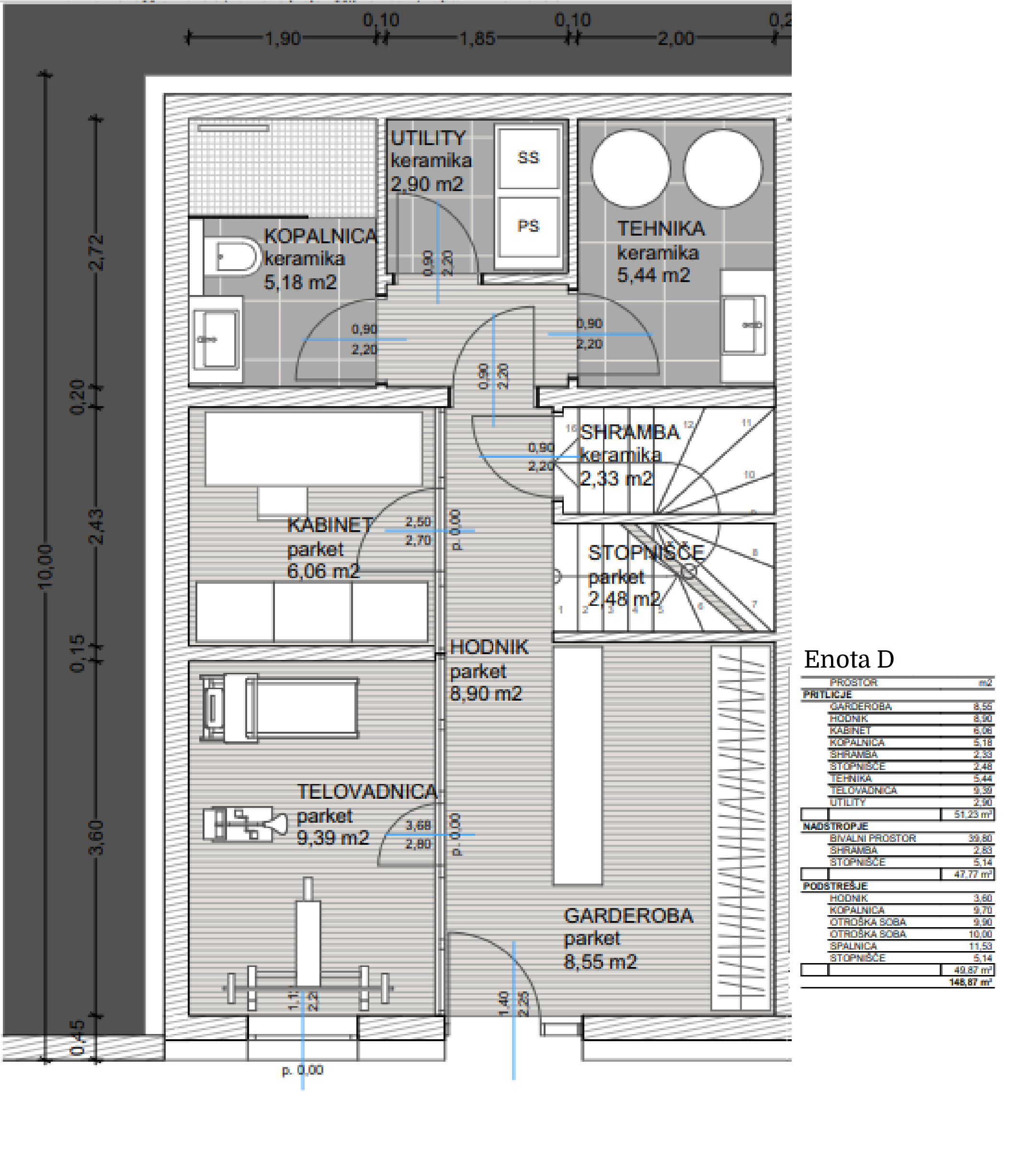 Floor Plan of Unit D